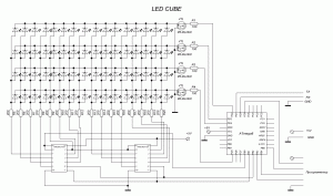 LED Cube Схема