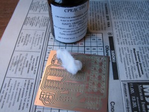 Плата. Лужение Плата. Лужение