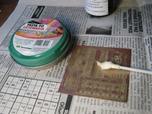 Плата. Лужение Плата. Лужение