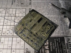 Плата. Лужение Плата. Лужение