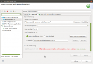 System Workbench for STM32 Ошибка ST-Link